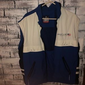 vintage zip up vest // nylon // John Slim Sport